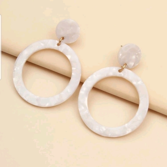 Queen2KeepUp Boutique Jewelry - 👑 3 for $24👑. Marble Hoop Drop Earrings